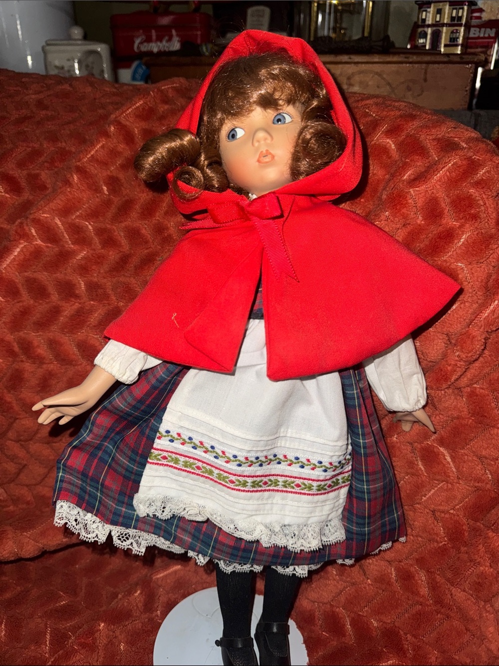 Vintage Ashton-Drake "Little Red Riding Hood" Porcelain Doll - Dianna Effner1988